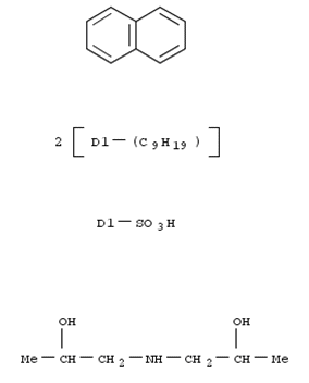 108866-68-8,Naphthalenesulfonic acid, diisononyl-, compd. with 1,1'-iminobis[2-propanol] (1:1),Naphthalenesulfonic acid, diisononyl-, compd. with 1,1'-iminobis(2-propanol) (1:1)